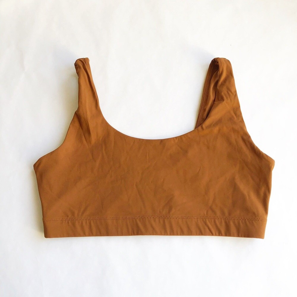 Everlane Medium The Perform Bra Wireless Sports Bralette Brown